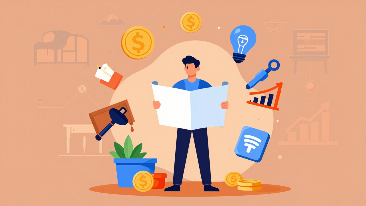 Illustration of a founder scaling a manufacturing business